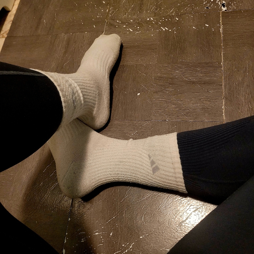 Adidas Womens White Crew Socks